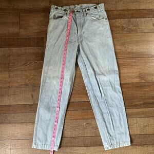 80s VINTAGE Levi's 501 Orange Tab Jeans 33” Hemmed 29” USA Made Button #20629